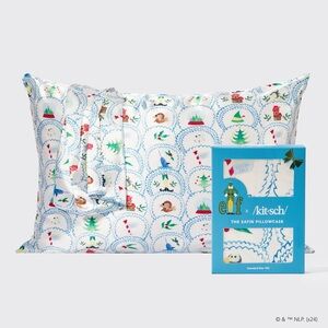 NEW Kitsch x elf Satin Pillowcase in North Pole Pillow Case - King